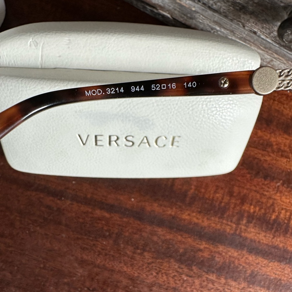Authentic Versace Brown Tortoise Prescription Gla… - image 2